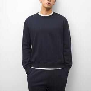 Reigning Champ Midweight Terry Standard Crewneck Navy Sweatshirt XL NEW Cotton